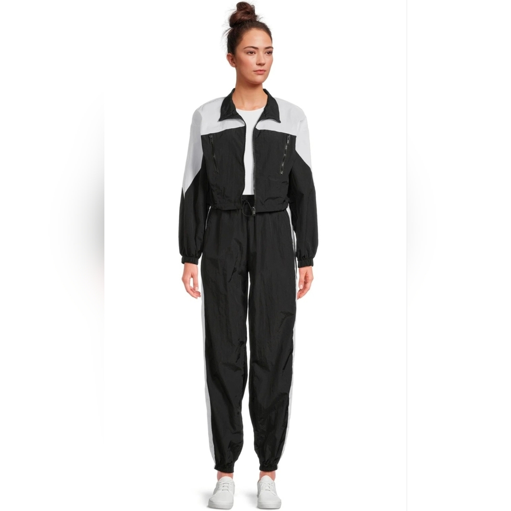 Colorblocked Track Jacket and Jogger Pants